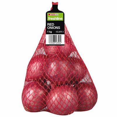 FRESHLINE ONIONS RED UNPEELED 1KG