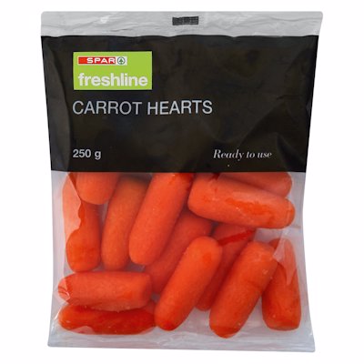 FRESHLINE CARROT HEARTS 250GR