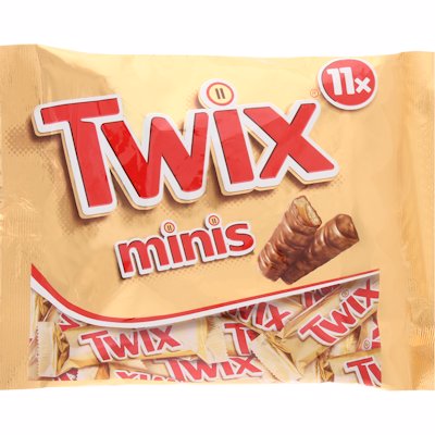 TWIX CHOCOLATE BARS MINIS 250GR