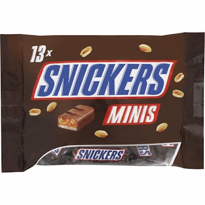 SNICKERS CHOCOLATE BARS MINIS 250GR