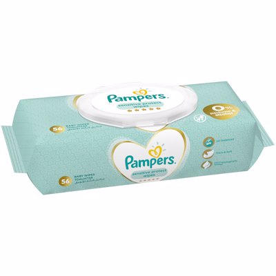 PAMPERS WIPES REF SENSITV 56'S