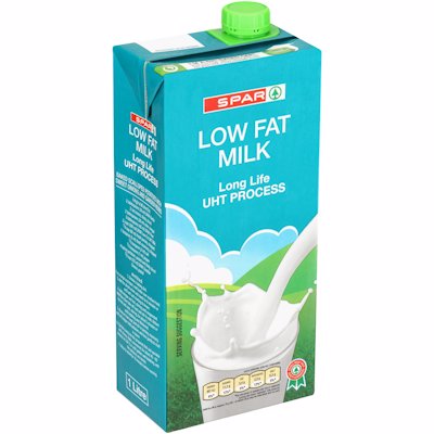 SPAR UHT 2% LOW FAT MILK 1LT