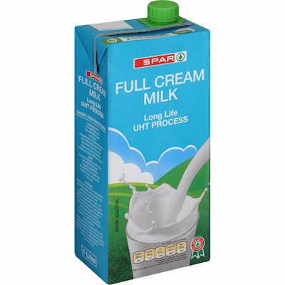 SPAR UHT FULL CREAM MILK 1LT