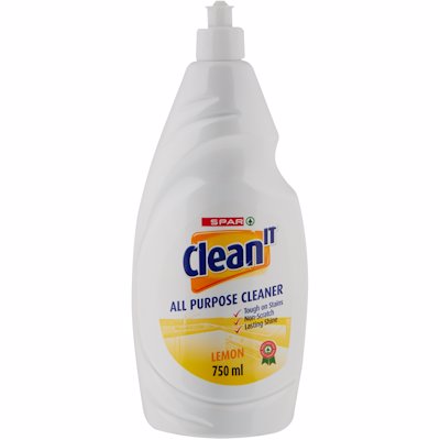 SPAR CLEAN IT ALL PURPOSE CLEANER LEMON 750ML