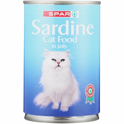 SPAR SARDINE CAT FOOD IN JELLY 400G