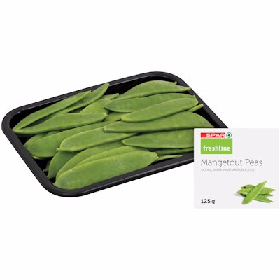 FRESHLINE MANGETOUT PEAS 125GR