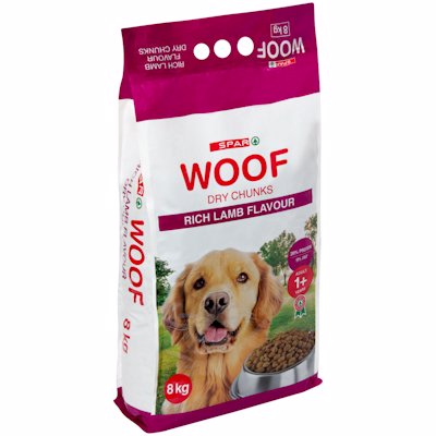 SPAR WOOF RICH LAMB FLAVOUR 8KG