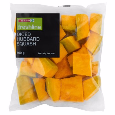 FRESHLINE DICED HUBBARD SQUASH 500GR