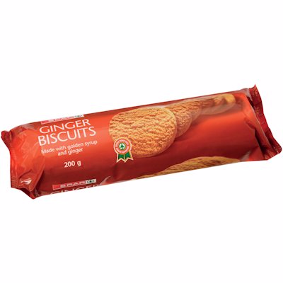 SPAR GINGER BISCUITS 200GR