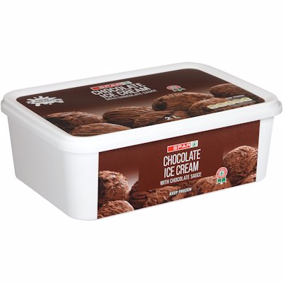 SPAR ICE CREAM VANILLA & CHOCOLATE 2LT