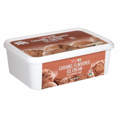 SPAR ICE CREAM VANILLA & CARAMEL 2LT