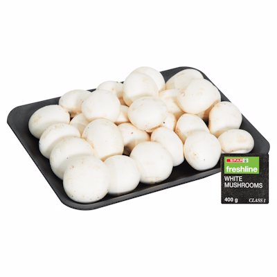 FRESHLINE MUSHROOMS WHITE 400GR