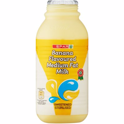 SPAR BANANA FLAVOURED UHT MILK 350ML