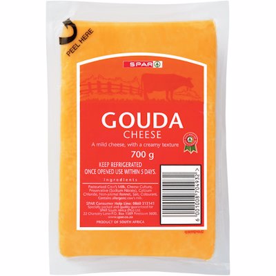 SPAR GOUDA CHEESE 700GR