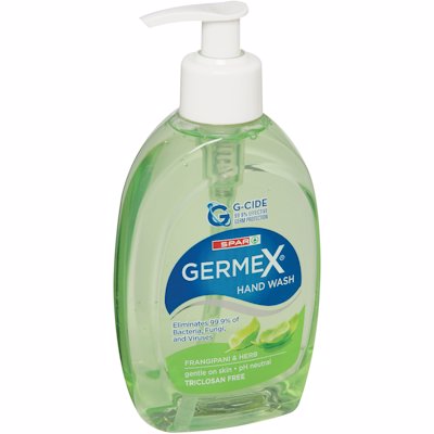 SPAR GERMEX HAND WASH FRANGIPANI & HERB 250ML