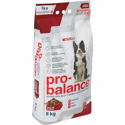 SPAR PRO-BALANCED DOG FOOD PRIME RIB 8KG