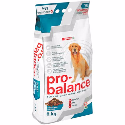 SPAR PRO-BALANCED DOG FOOD ROAST LAMB 8KG