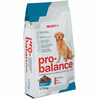 SPAR PRO-BALANCED DOG FOOD ROAST LAMB 1.75K