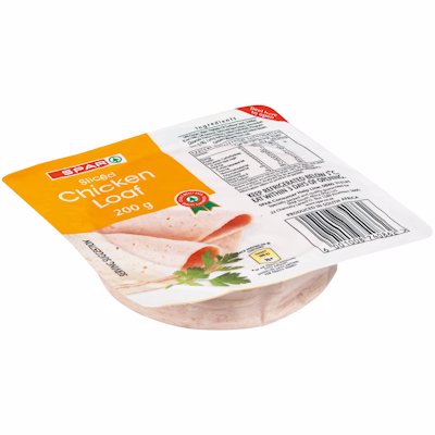 SPAR SLICED CHICKEN LOAF 200GR