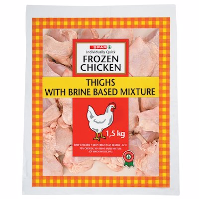 SPAR IQF CHICKEN THIGHS 1.5KG