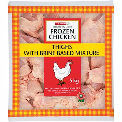 SPAR IQF CHICKEN THIGHS 5KG