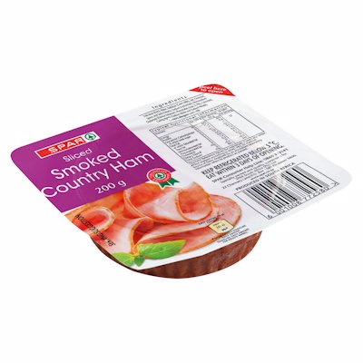 SPAR SLICED SMOKED COUNTRY HAM 200GR