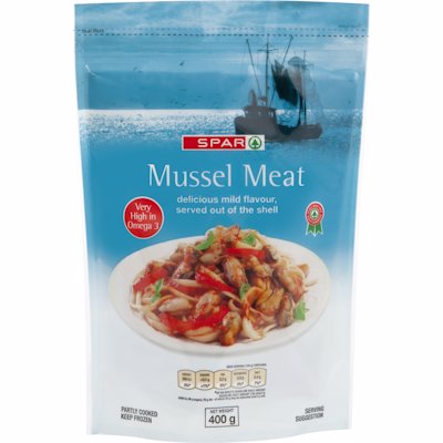 SPAR MUSSEL MEAT 400GR