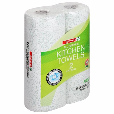 SPAR KITCHEN TOWELS FRESH 2 PLY 2'S