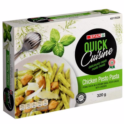 SPAR QUICK CUISINE CHICKEN PESTO PASTA 320GR