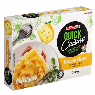 SPAR QUICK CUISINE MACARONI CHEESE 320GR