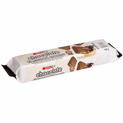 SPAR BISCUIT CREAMS CHOCOLATE FLAVOUR 125GR