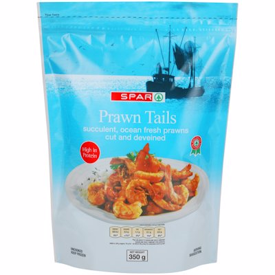 SPAR PRAWN TAILS 350GR