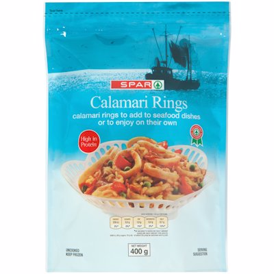 SPAR CALAMARI RINGS 400G