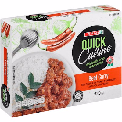 SPAR QUICK CUISINE BEEF CURRY 320GR