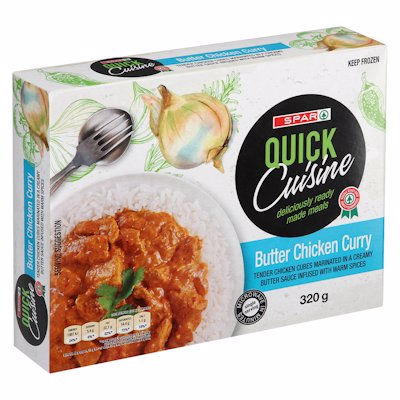 SPAR QUICK CUISINE BUTTER CHICKEN CURRY 320GR