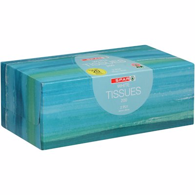 SPAR WHITE OCEAN FACIAL TISSUES 200'S