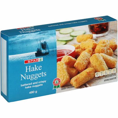 SPAR HAKE NUGGETS 480GR