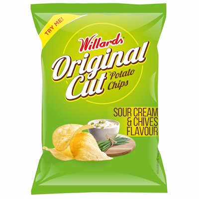 WILLARDS ORIGINAL CUT SOUR CRREAM & CHIVES 125G