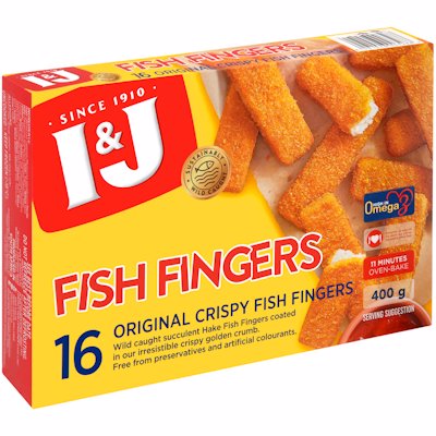 I & J ORIGINAL CRISPY FISH FINGERS 400GR