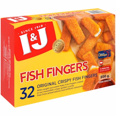 I & J ORIGINAL CRISPY FISH FINGERS 800GR