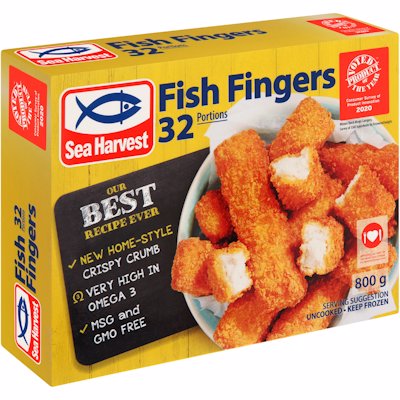 SEA HARVEST 32 FISH FINGERS 800G