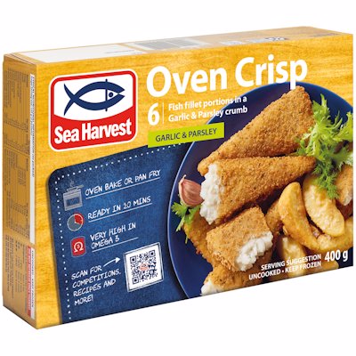 SEA HARVEST OVEN CRISP GARLIC & PARSLEY 400GR