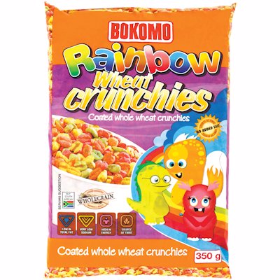 BOKOMO RAINBOW WHEAT CRUNCHIES 350GR