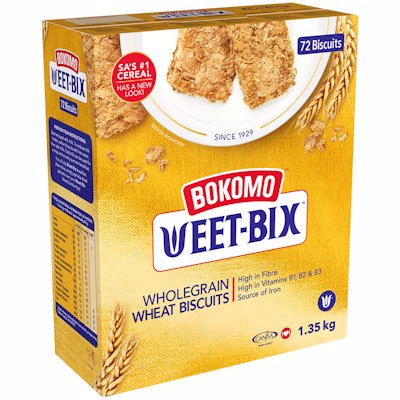 BOKOMO WEETBIX WHOLEGRAIN WHEAT BISCUITS 1.35K