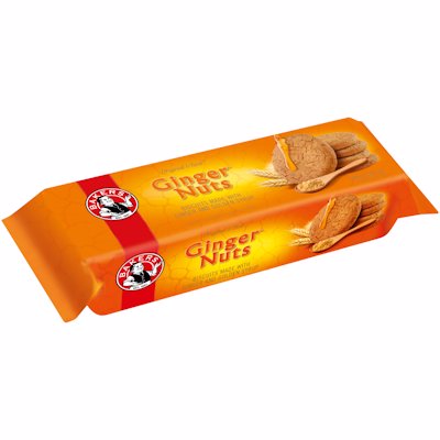 BAKERS GINGER NUTS BISCUITS 200GR