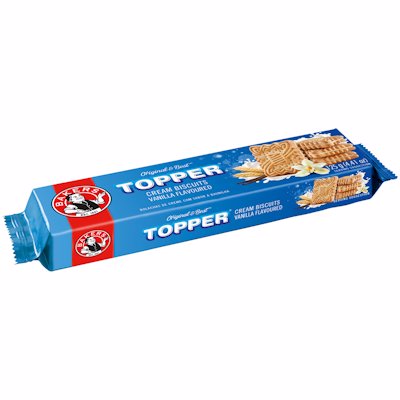 BAKERS TOPPER VANILLA FLAVOURED BISCUITS 125GR