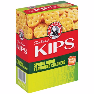 BAKERS KIPS SPRING ONION 200GR