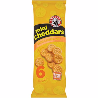 BAKERS MINI CHEDDARS CHEESE 198GR