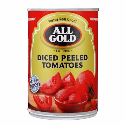 ALL GOLD DICED PEELED TOMATOES 400G