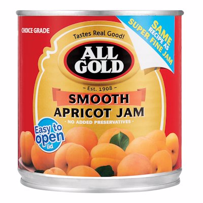 ALL GOLD SMOOTH APRICOT JAM 900GR